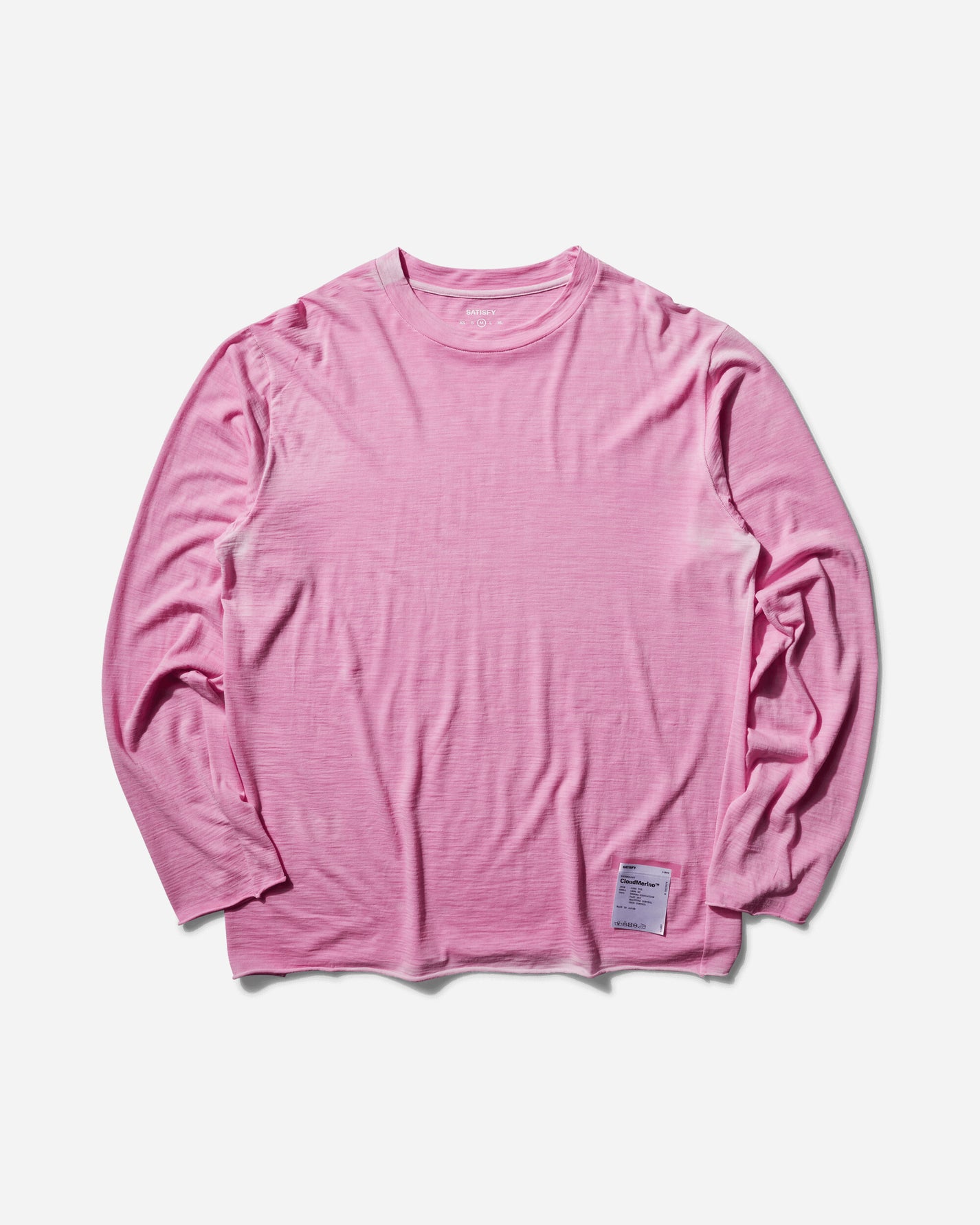 Satisfy Cloudmerino Long Tee Termopink T-Shirts Longsleeve 11003 THP