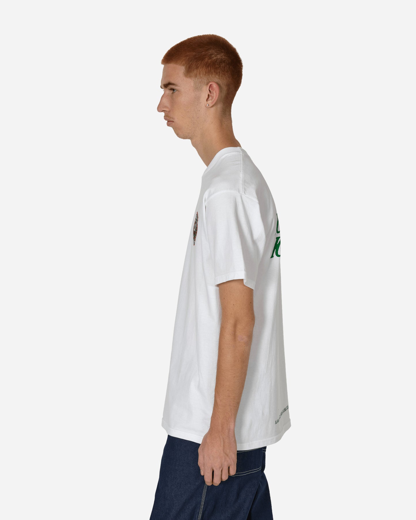 Slam Jam Io Sto Bene Io Sto Male Tee White T-Shirts Shortsleeve BBMW033JY28 WTH0001