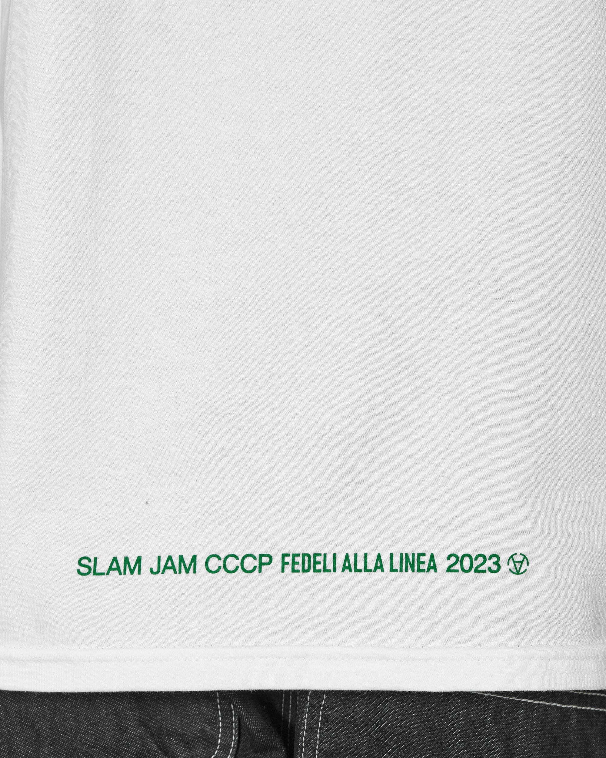 Slam Jam Io Sto Bene Io Sto Male Tee White T-Shirts Shortsleeve BBMW033JY28 WTH0001