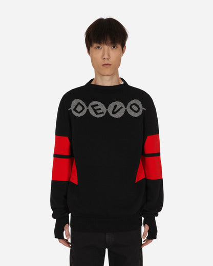 Slam Jam Devo Knitwear Black/Red Knitwears Sweaters BBM0014FA03 BLK0001