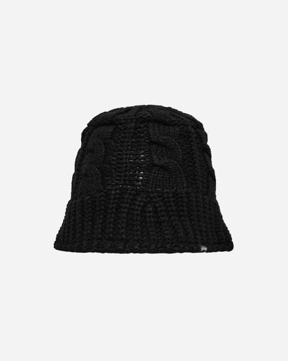 Stüssy Cable Knit Bucket Hat Black Hats Bucket 1321193 0001