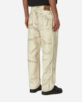 Stüssy Distressed Canvas Big Ol Jean Khaki Pants Denim 116639 KHAK