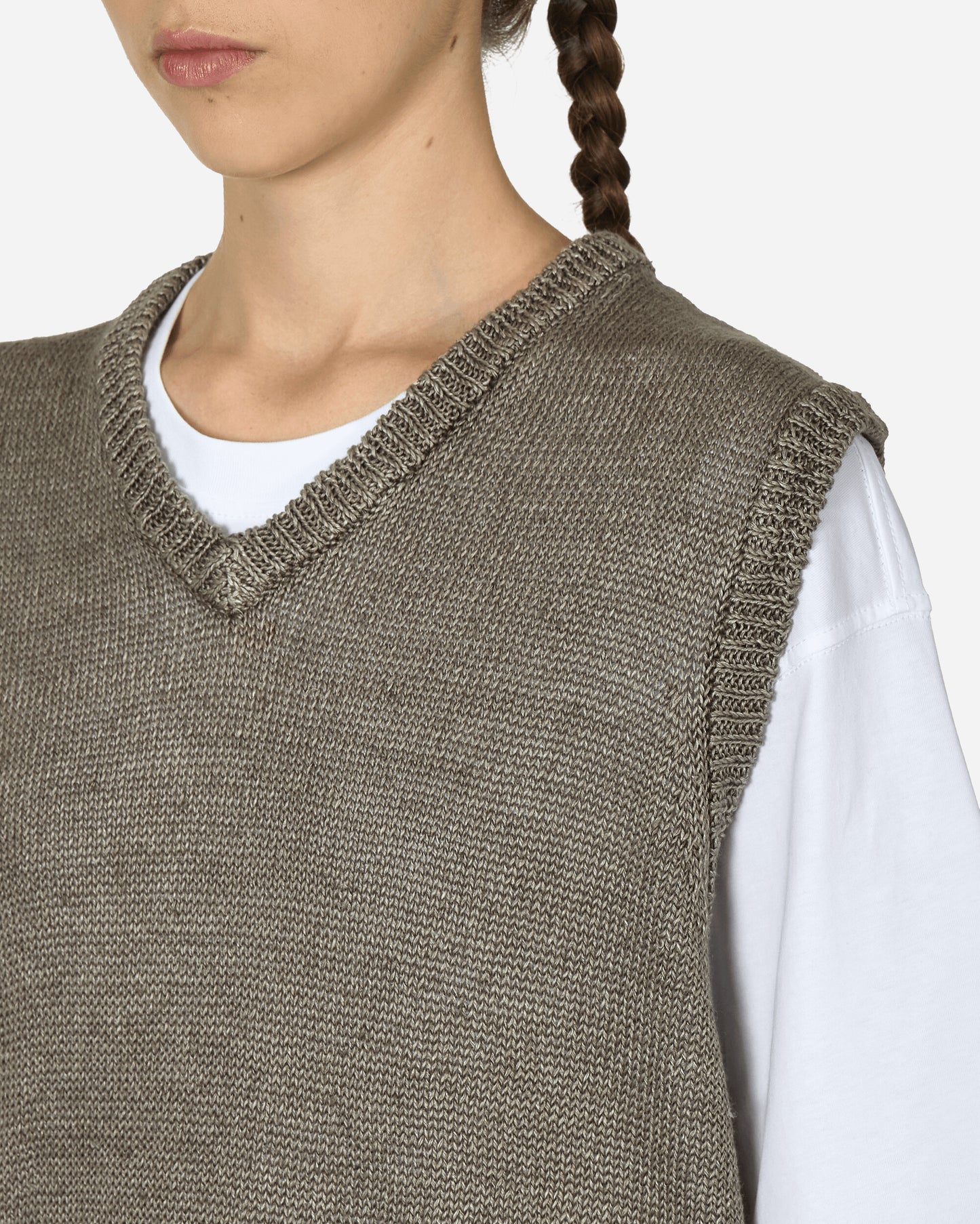 Stüssy Loose Knit Linen Vest Stone Knitwears Gilets 117234 1015