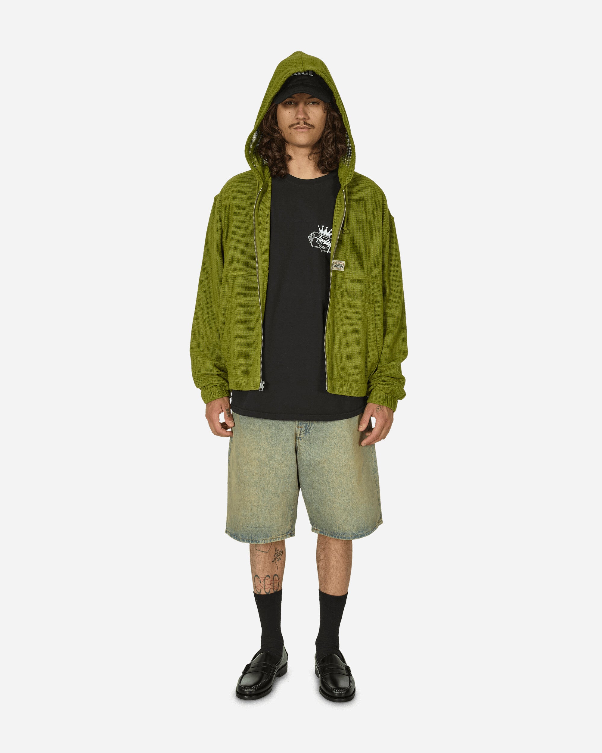 Stüssy Work Jacket Cotton Mesh Green Coats and Jackets Jackets 115769 0401