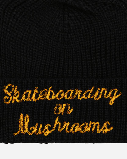 Stingwater Skateboarding On Mushrooms Beanie Black Hats Beanies SKATEBEANIE BLK