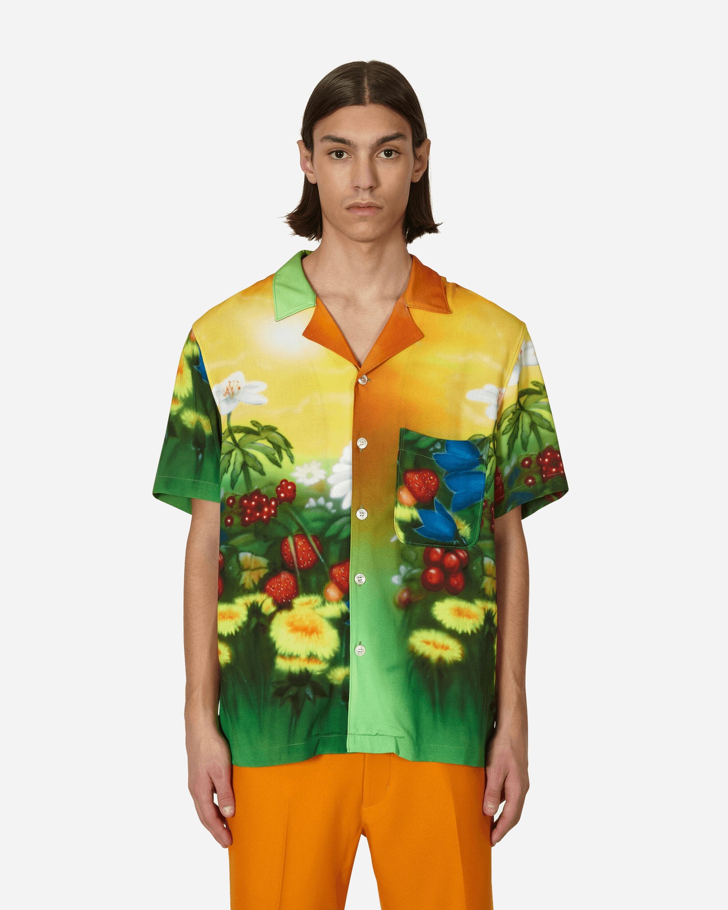 Stockholm (Surfboard) Club Shortsleeve Airbrush Flowers T-Shirts Shortsleeve SM4139 1