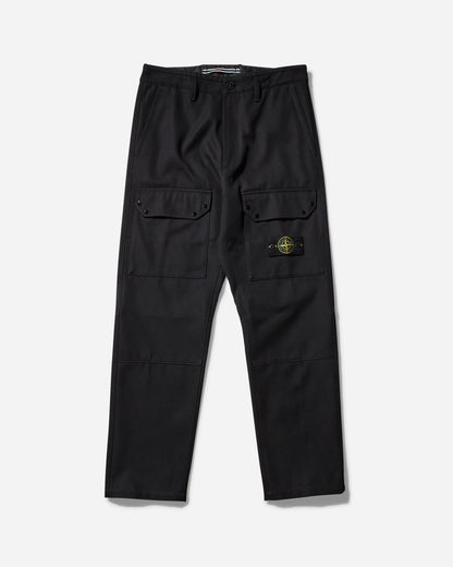 Stone Island Cotone Nylon Drill Cargo Pants Black Pants Cargo 811532403 V0029