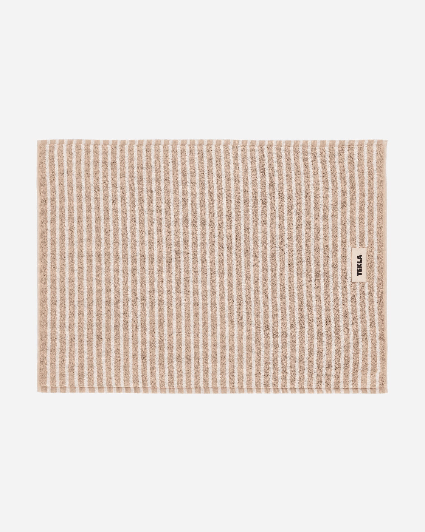 Tekla Bath Mat - Striped Ivory Stripes Textile Bath Towels BM-IVST-70x50 IVST