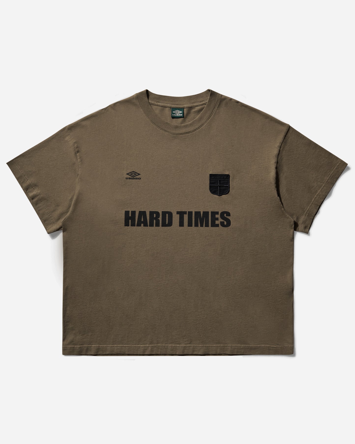 Umbro Hard Times T Shirt Army Green T-Shirts Top UBMW0241JY57 GRN0036