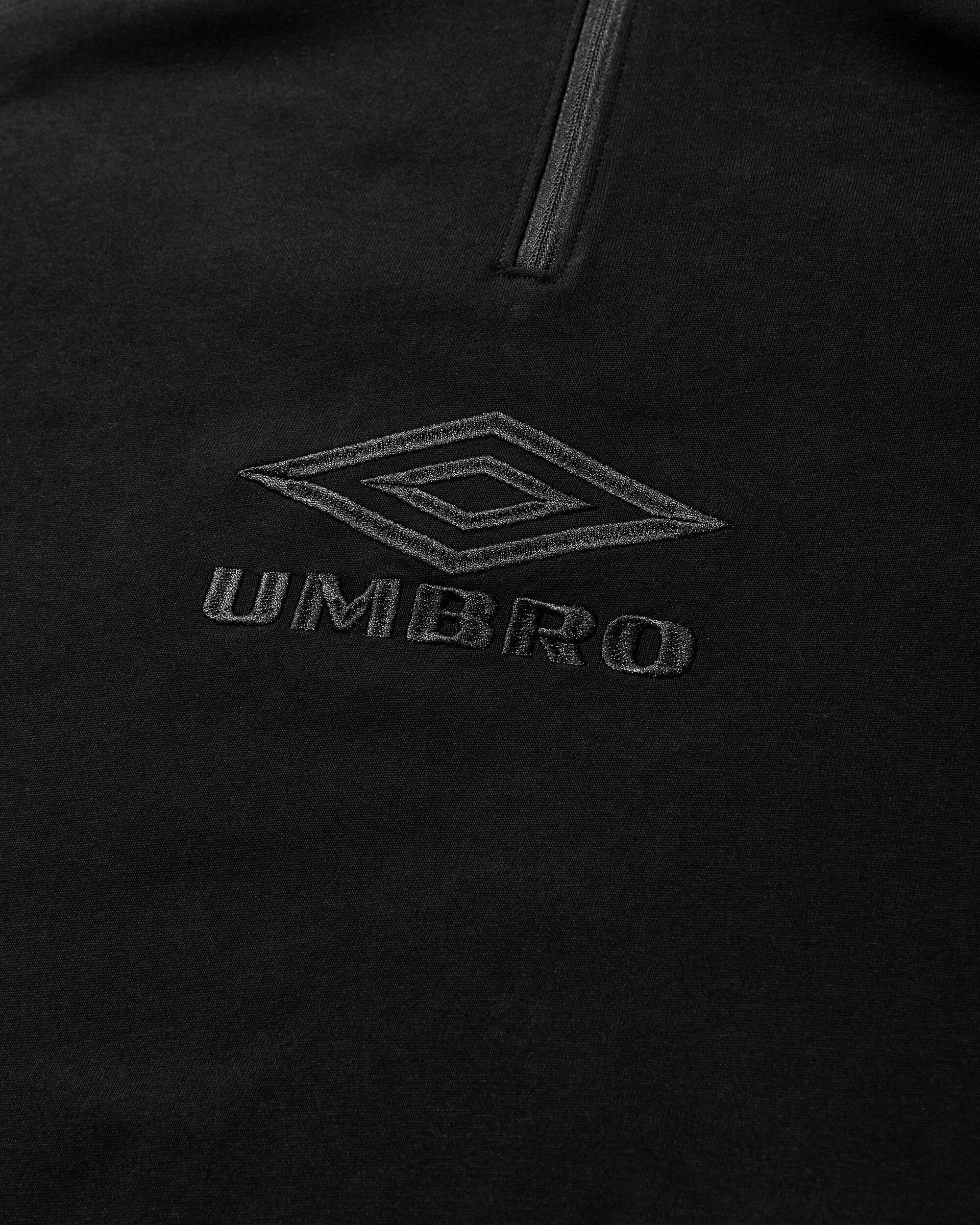 Umbro Tactical Half Zip Black Sweatshirts Track Tops UBMW0254JY68 BLK0001