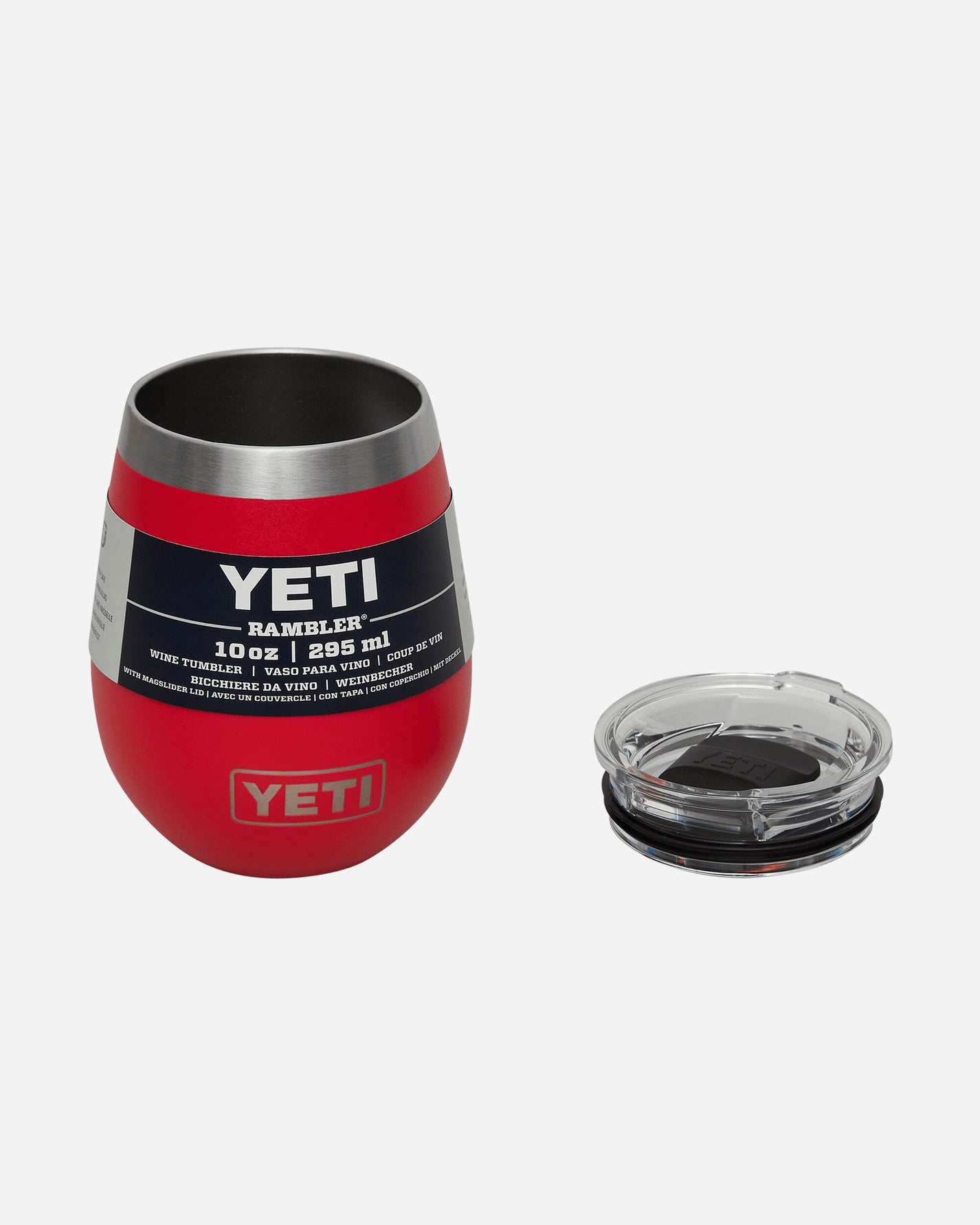 YETI Rambler 10 Oz Wine Tumbler Rescue Red Equipment Bottles and Bowls 0303 SPR