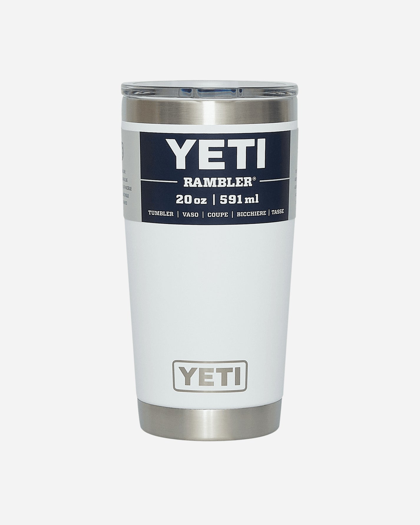 Yeti Rambler Tumbler White Equipment Bottles and Bowls 70000000071 WHITE