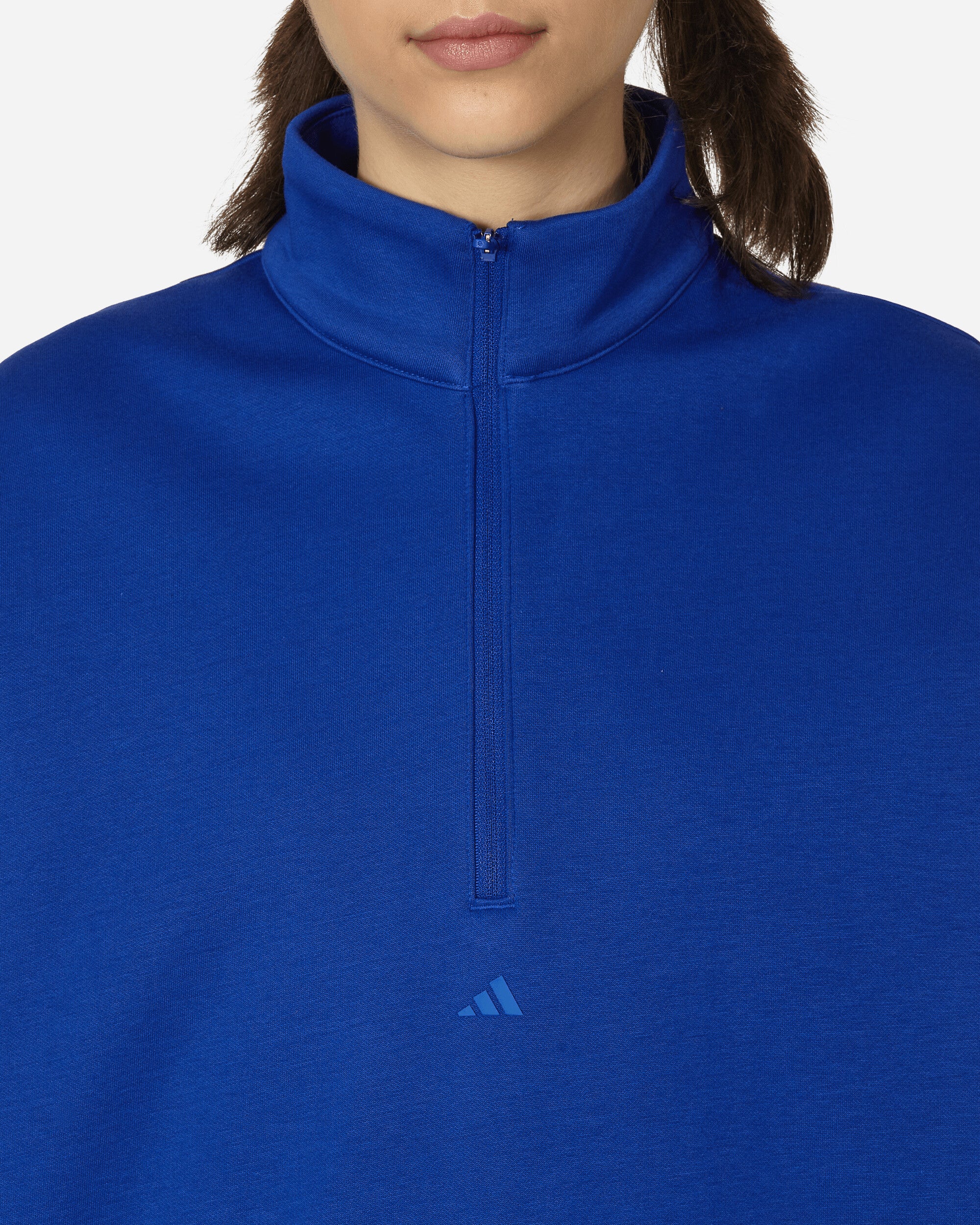 adidas Adi Bb 1/2 Zip Lucid Blue Sweatshirts Crewneck IW1624 001