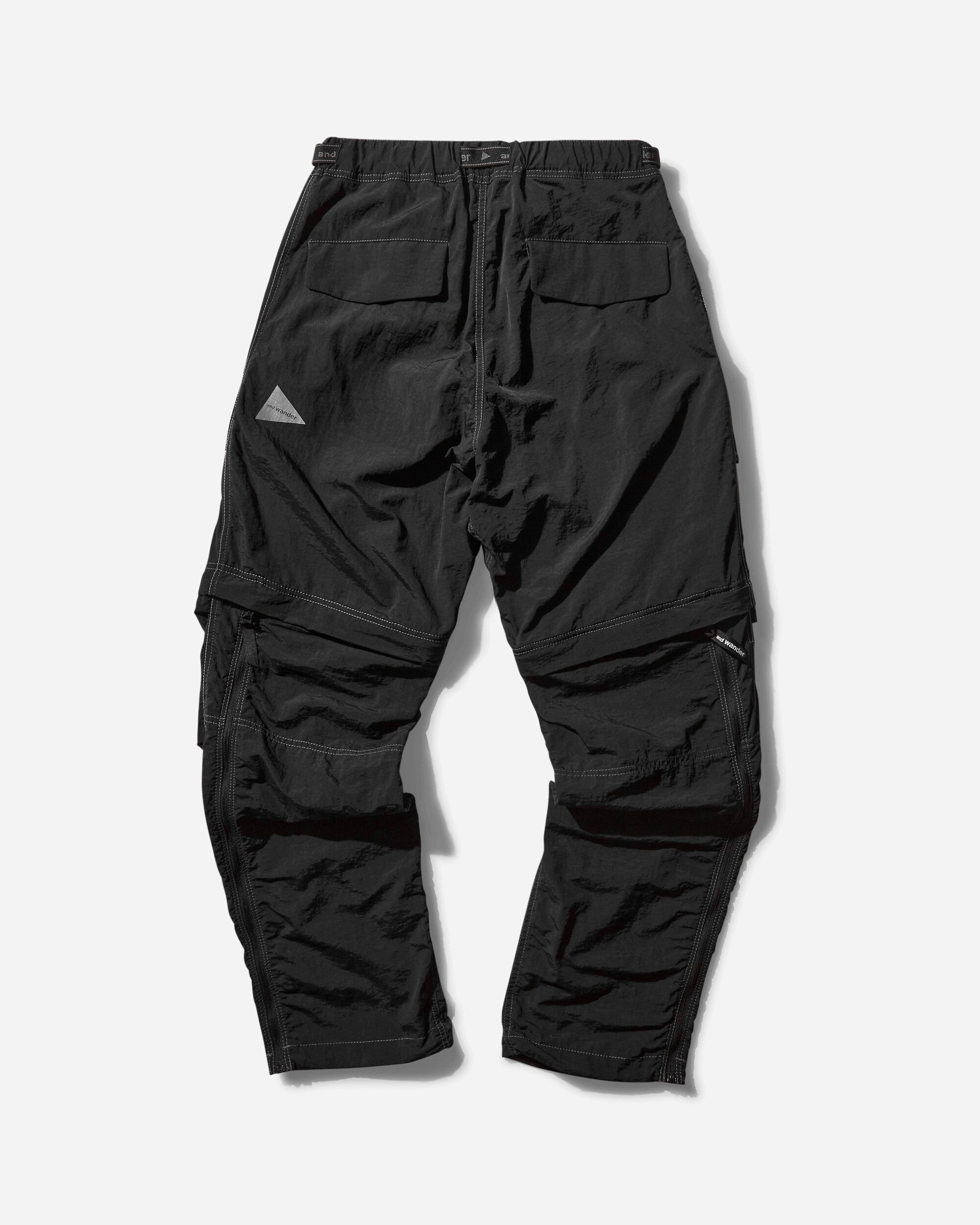 and wander 35 Ny Taffeta Hiker 2Way Pants black Pants Casual 5744252130 010