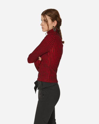 Chet Lo Wmns Smiley Collab Turtleneck Black/Red Knitwears Turtleneck FW23CL16 1