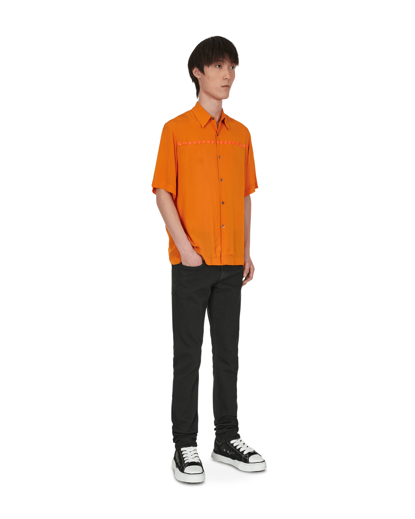 Dries Van Noten Clasen Emb 4122 Orange  Shirts Longsleeve 020739-4122 353