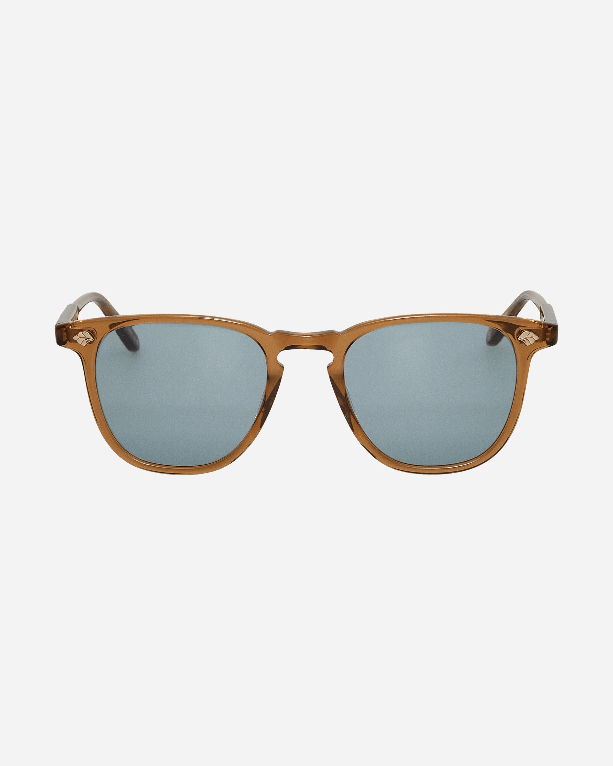 Garrett Leight Brooks Ii 47 Caramel/Pure Blue Eyewear Glasses 2131-47 CPBLU