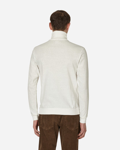 Kapital 18.5/-Jersey High Neck Long Sleeve T (Peace) White T-Shirts Longsleeve EK1301  001