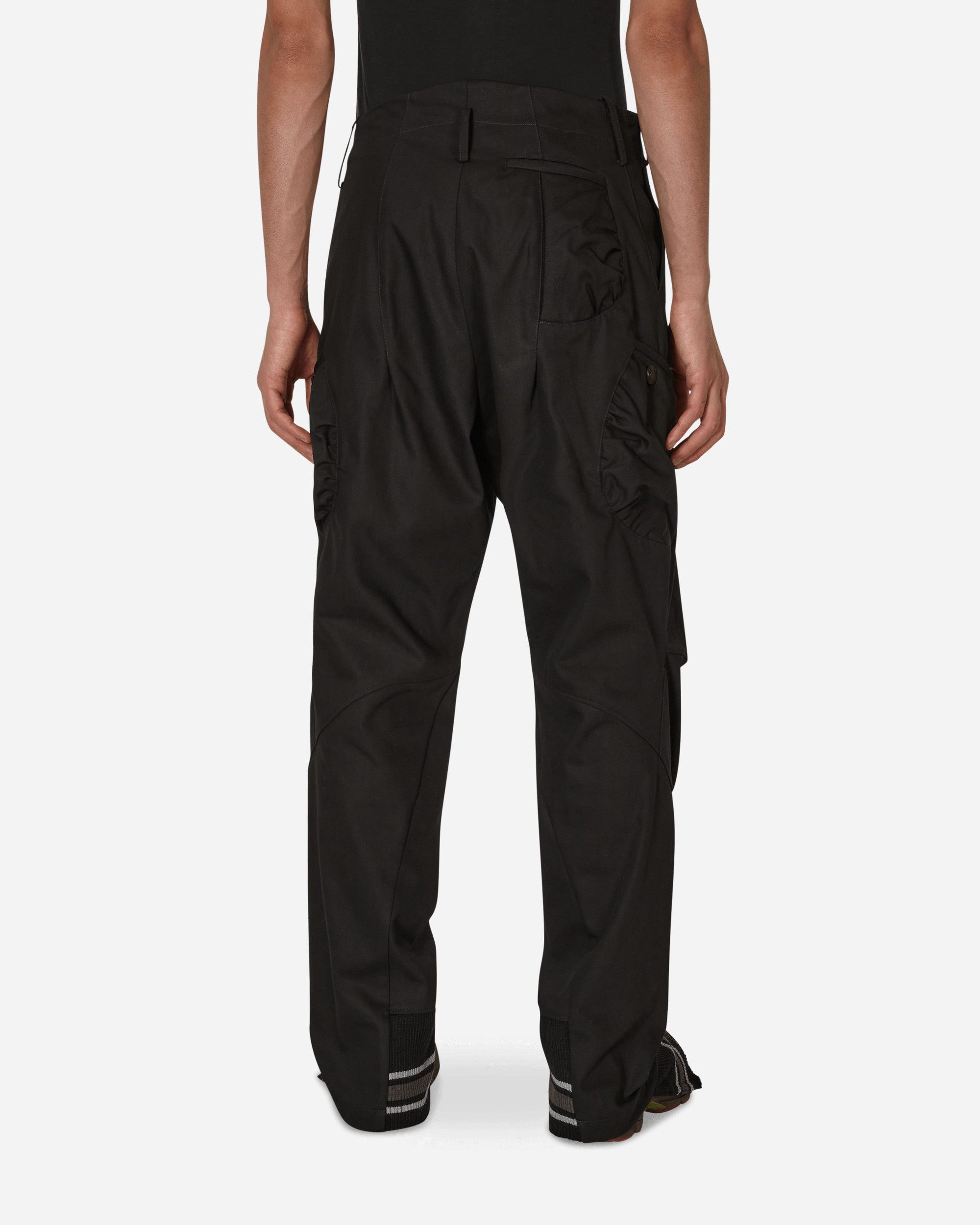 Kiko Kostadinov Valakas Cargo Trousers Jet Black  Pants Trousers KKAW22T02-5  001