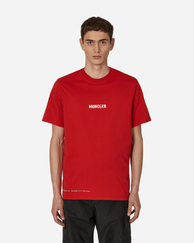 Moncler Genius T-Shirt Red T-Shirts Shortsleeve 8C00003M2353 45R