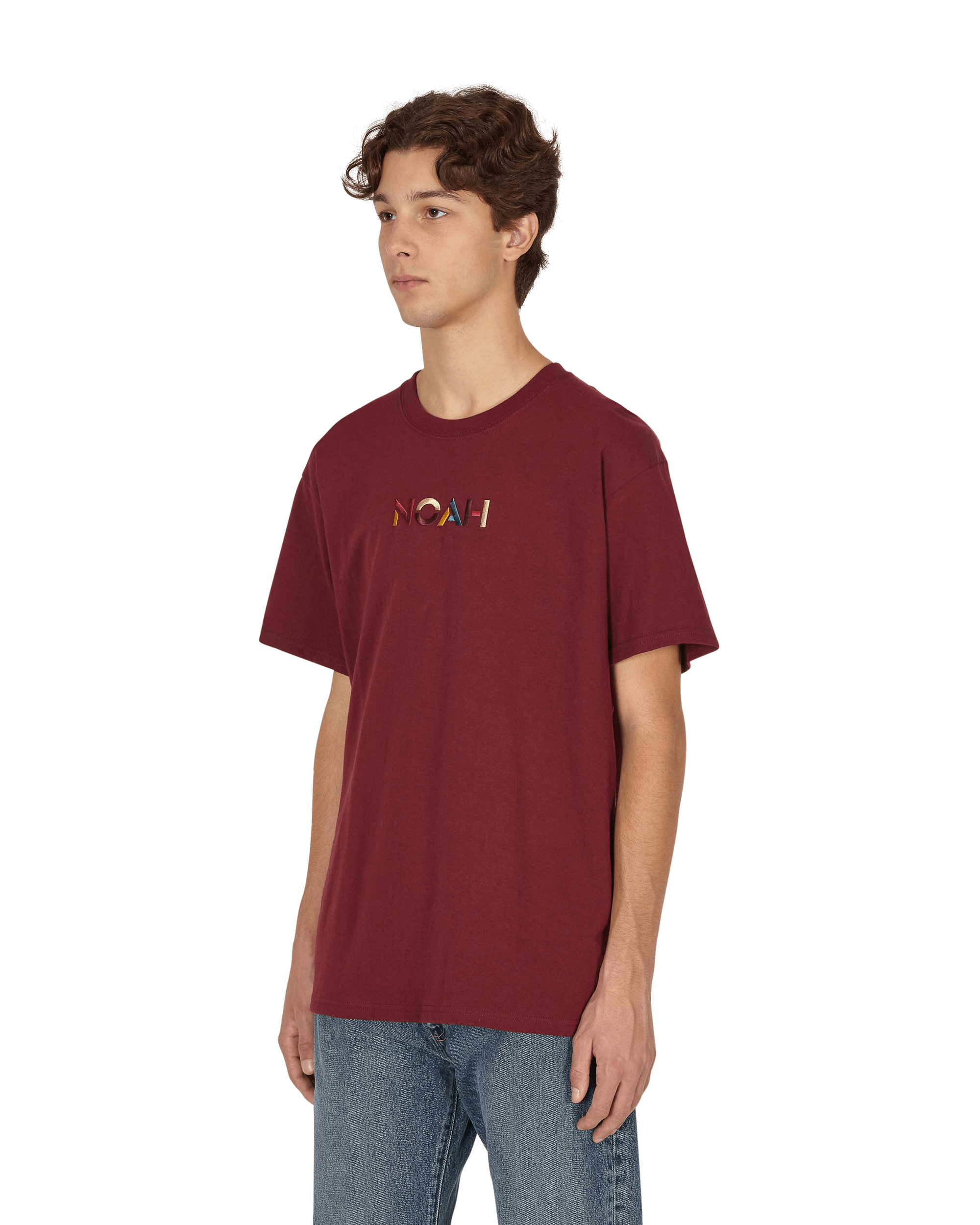 Noah Sign Tee Athletic Maroon T-Shirts Shortsleeve T010FW21 AMN