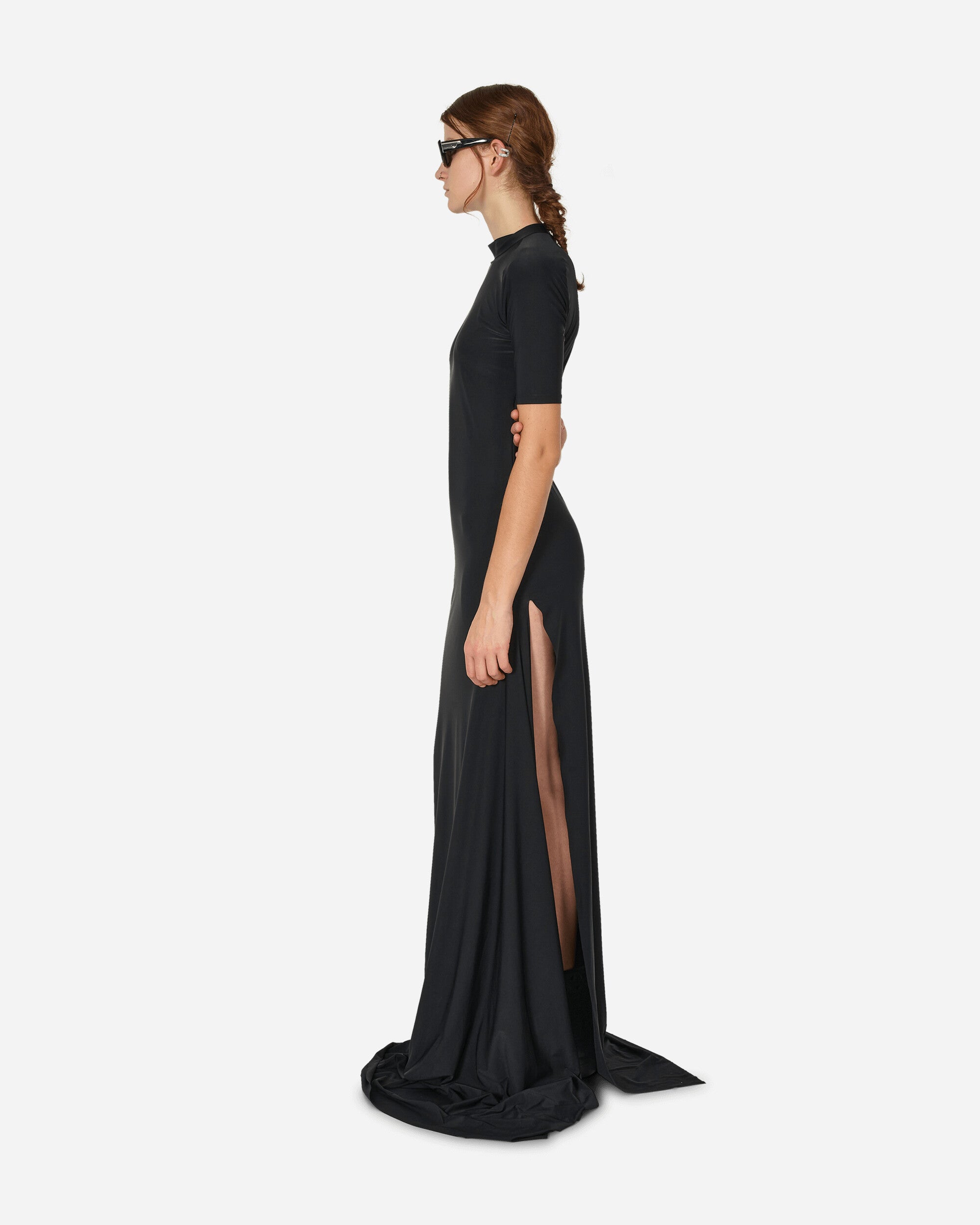 Prototypes Wmns Maxi Wrap Dress Black Dresses Dress Long PT04DR04WW 1