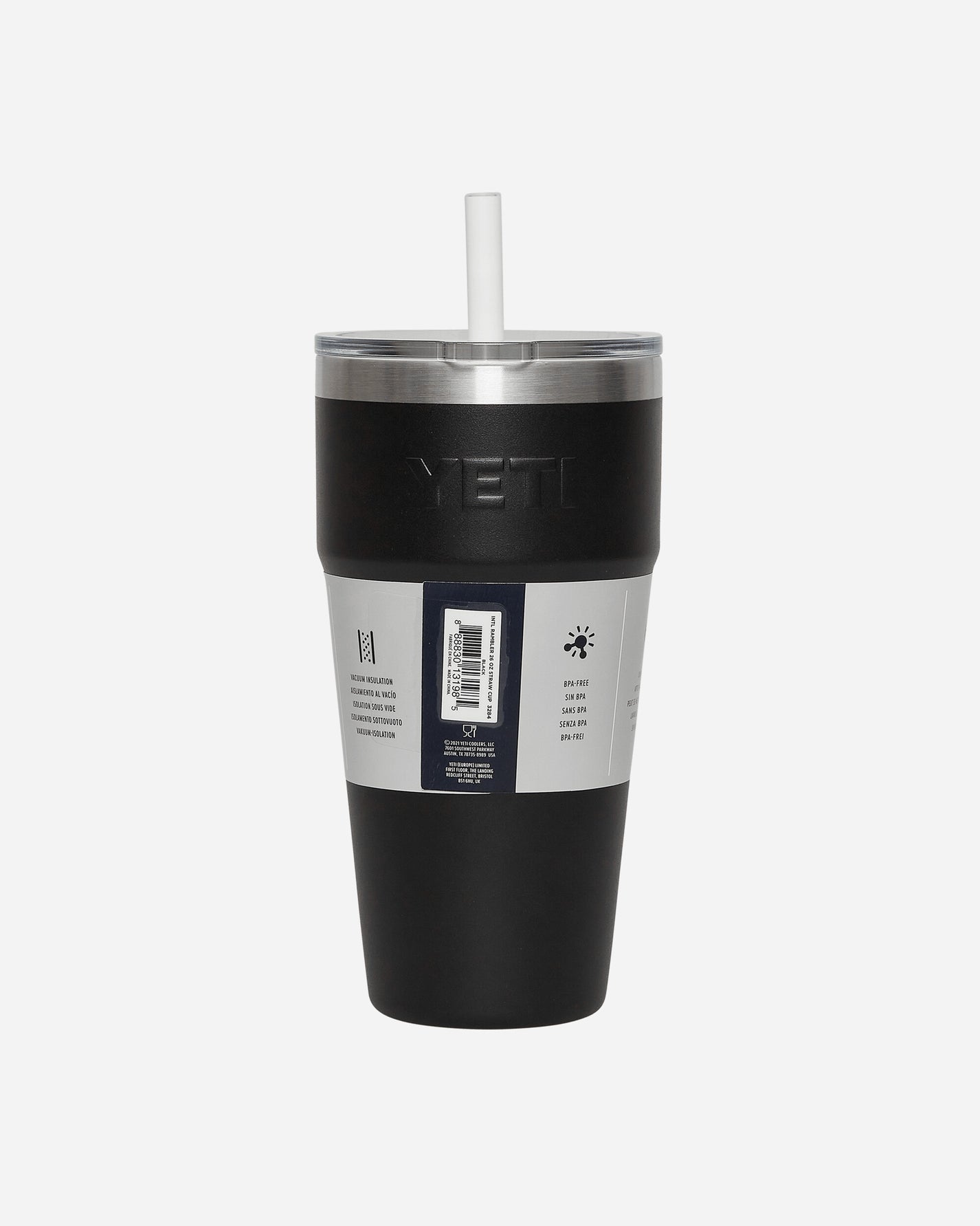 Yeti Rambler Straw Cup BLACK Equipment Bottles and Bowls 0325 BLK